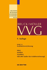 Abbildung von: VVG / Kraftfahrtversicherung - De Gruyter