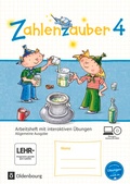 Cover: Zahlenzauber - Mathematik f&uuml;r Grundschulen - Allgemeine Ausgabe 2016 - 4. Schuljahr - Oldenbourg Schulbuchverlag