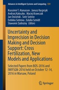 Cover: Uncertainty and Imprecision in Decision Making and Decision Support: Cross-Fertilization, New Models and Applications - Springer
