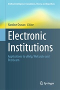 Cover: Electronic Institutions - Springer