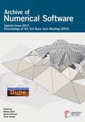 Cover: Archive of Numerical Software / Proceedings of the 3rd Dune User Meeting (2015) - heiBOOKS