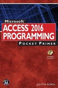 Cover: Microsoft Access 2016 Programming Pocket Primer - Mercury Learning and Information