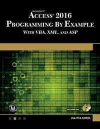 Abbildung von: Microsoft Access 2016 Programming By Example - Mercury Learning and Information