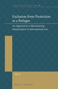 Cover: Exclusion from Protection as a Refugee - Martinus Nijhoff