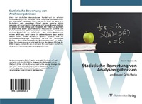 Abbildung von: Statistische Bewertung von Analyseergebnissen - AV Akademikerverlag