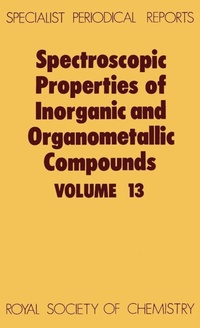 Enlarge image Cover: Spectroscopic Properties of Inorganic and Organometallic Compounds - Royal Society of Chemistry