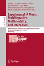 Cover: Experimental IR Meets Multilinguality, Multimodality, and Interaction - Springer