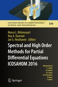 Cover: Spectral and High Order Methods for Partial Differential Equations ICOSAHOM 2016 - Springer