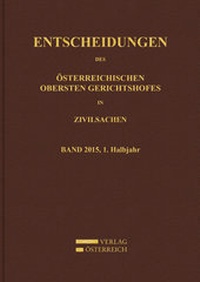 Abbildung von: Entscheidungen des Obersten Gerichtshofes in Zivilsachen - Verlag Österreich