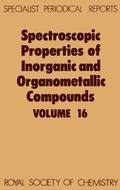 Abbildung von: Spectroscopic Properties of Inorganic and Organometallic Compounds - Royal Society of Chemistry
