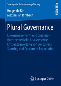 Abbildung von: Plural Governance - Springer Gabler