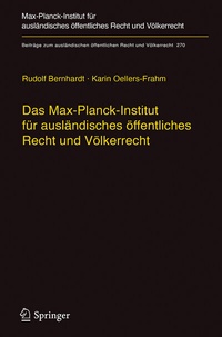 Abbildung von: Das Max-Planck-Institut für ausländisches öffentliches Recht und Völkerrecht - Springer