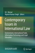 Bild: Contemporary Issues in International Law - Springer