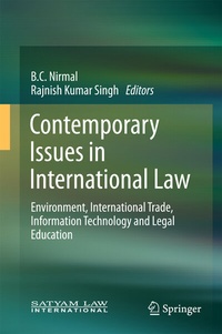 Abbildung von: Contemporary Issues in International Law - Springer