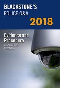 Abbildung von: Blackstone's Police Q&A: Evidence and Procedure 2018 - Oxford University Press