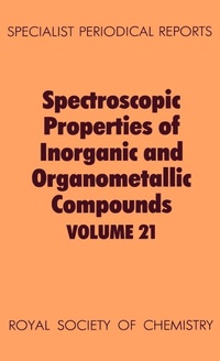 Enlarge image Cover: Spectroscopic Properties of Inorganic and Organometallic Compounds - Royal Society of Chemistry