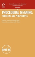 Cover: Procedural Meaning: Problems and Perspectives - Emerald Group Publishing Limited
