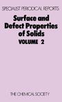 Cover: Surface and Defect Properties of Solids - Royal Society of Chemistry