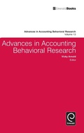 Cover: Advances in Accounting Behavioral Research - Emerald Group Publishing Limited