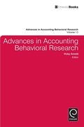 Cover: Advances in Accounting Behavioral Research - Emerald Publishing Limited