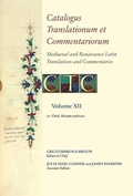 Cover: Catalogus Translationum Et Commentariorum: Mediaeval and Renaissance Latin Translations and Commentaries: Annotated Lists and Guides - Pontifical Institute of Mediaeval Studies,Canada