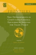 Cover: New Developments in Computable General Equilibrium Analysis for Trade Policy - Emerald Publishing Limited