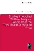 Cover: Studies in Applied Welfare Analysis - Emerald Publishing Limited