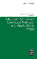 Cover: Maximum Simulated Likelihood Methods and Applications - Emerald Group Publishing Limited