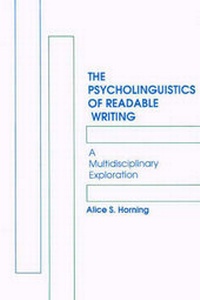 Abbildung von: The Psycholinguistics of Readable Writing - Praeger Publishers Inc