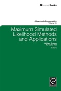 Cover: Maximum Simulated Likelihood Methods and Applications - Emerald Publishing Limited