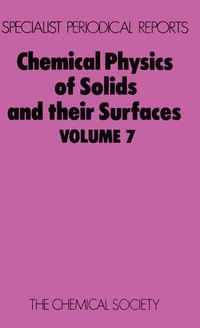 Enlarge image Cover: Chemical Physics of Solids and Their Surfaces - Royal Society of Chemistry
