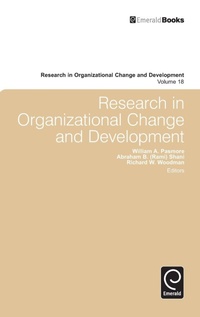 Enlarge image Cover: Research in Organizational Change and Development - Emerald Group Publishing Limited