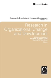 Enlarge image Cover: Research in Organizational Change and Development - Emerald Publishing Limited