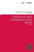 Cover: Institutions and Entrepreneurship - Emerald Publishing Limited
