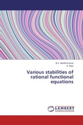 Cover: Various stabilities of rational functional equations - LAP Lambert Academic Publishing