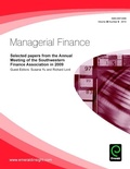 Cover: Selected Papers from the Annual Meeting of the Southwestern Finance Association in 2009 - Emerald Group Publishing Ltd