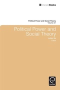 Cover: Political Power and Social Theory - Emerald Publishing Limited