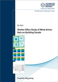 Cover: Shelter effect study of wind-driven rain on building facade - Fraunhofer IRB Verlag