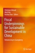 Cover: Fiscal Underpinnings for Sustainable Development in China - Springer