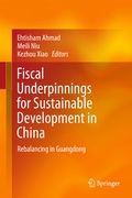 Cover: Fiscal Underpinnings for Sustainable Development in China - Springer