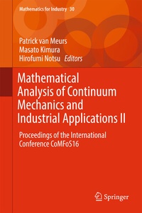 Abbildung von: Mathematical Analysis of Continuum Mechanics and Industrial Applications II - Springer