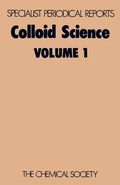 Cover: Colloid Science - Royal Society of Chemistry