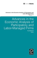 Cover: Advances in the Economic Analysis of Participatory and Labor-Managed Firms - Emerald Group Publishing Limited