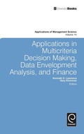 Cover: Applications in Multi-criteria Decision Making, Data Envelopment Analysis, and Finance - Emerald Group Publishing Limited