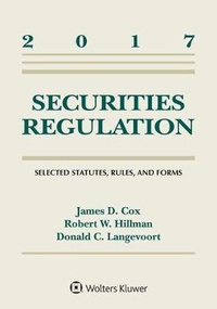 Enlarge image Cover: Securities Regulation - Aspen Publishers