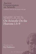 Cover: Simplicius: On Aristotle On the Heavens 1.5-9 - Bloomsbury Academic