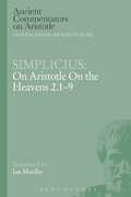Cover: Simplicius: On Aristotle On the Heavens 2.1-9 - Bloomsbury Academic