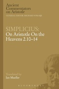 Cover: Simplicius: On Aristotle On the Heavens 2.10-14 - Bloomsbury Academic
