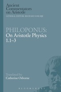 Cover: Philoponus: On Aristotle Physics 1.1-3 - Bloomsbury Academic