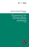 Cover: Organizing for Sustainability - Emerald Group Publishing Limited